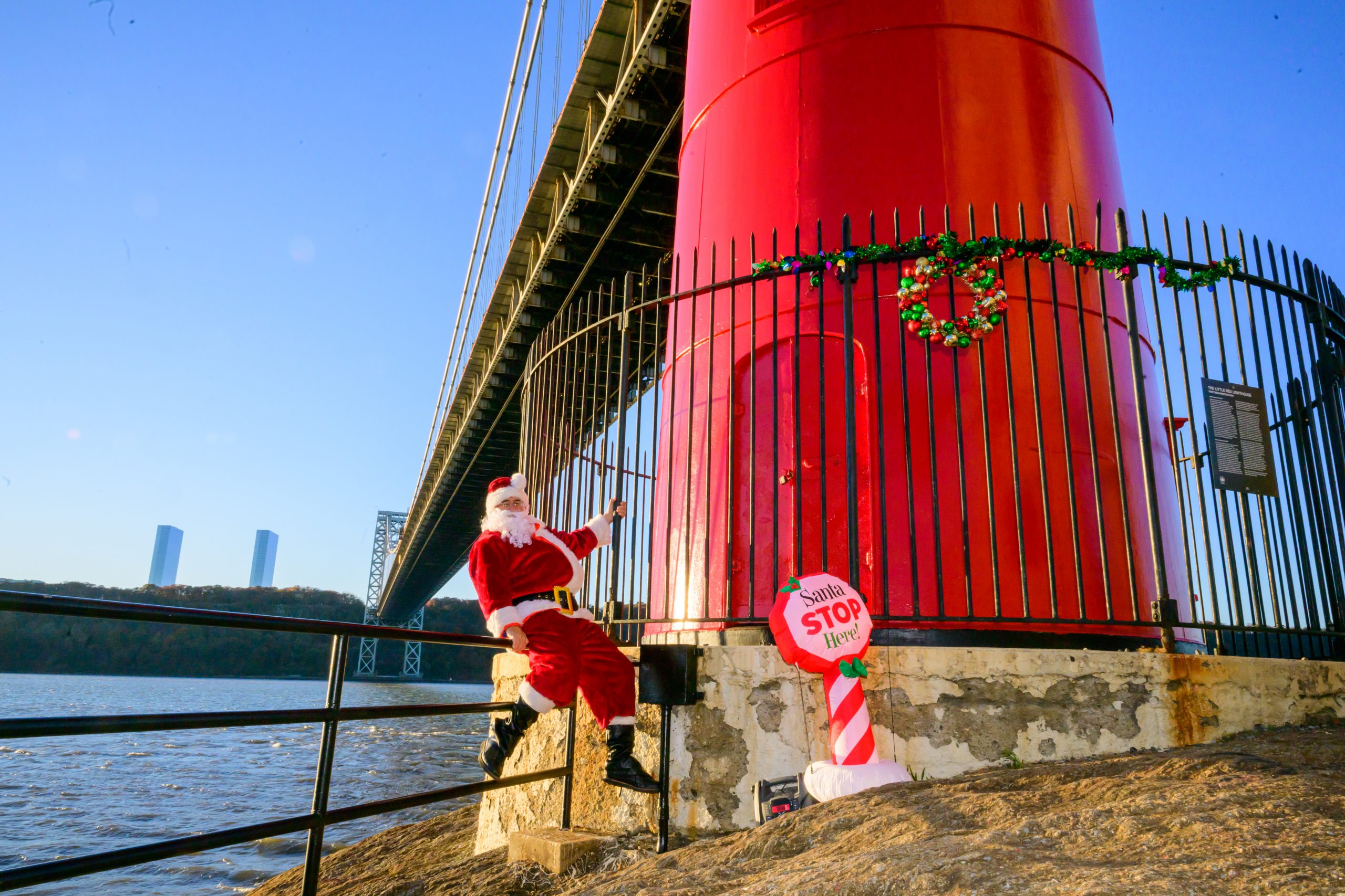 the little red lighthouse, santa, michael sinkin